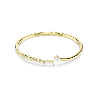 Bracelet jonc Swarovski Mesmera en métal doré et oxyde de zirconium, taille S
