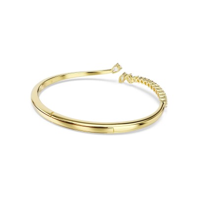 Bracelet jonc Swarovski Mesmera en métal doré et oxyde de zirconium, taille S