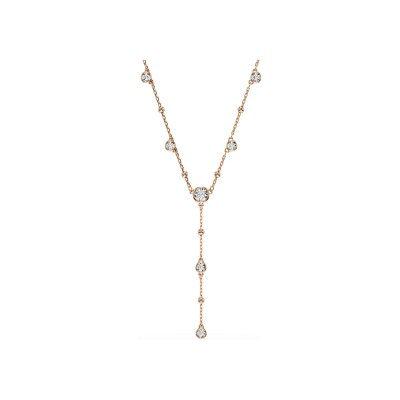 Collier Swarovski Imber en cristaux Swarovski, métal doré rose et oxyde de zirconium