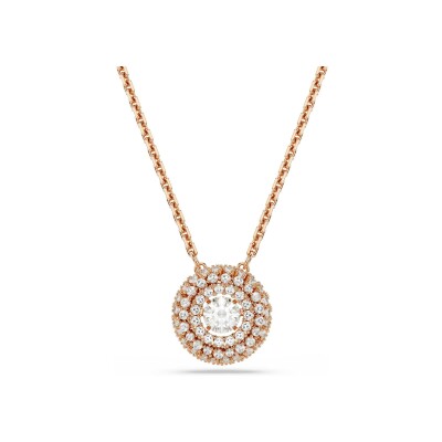 Pendentif Swarovski Sublima en métal doré rose et oxyde de zirconium