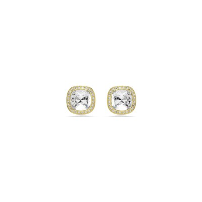 Clous d'oreilles Swarovski Una en cristaux Swarovski et métal doré