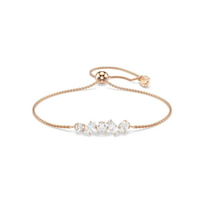 Bracelet Swarovski Mesmera en métal doré rose et oxyde de zirconium