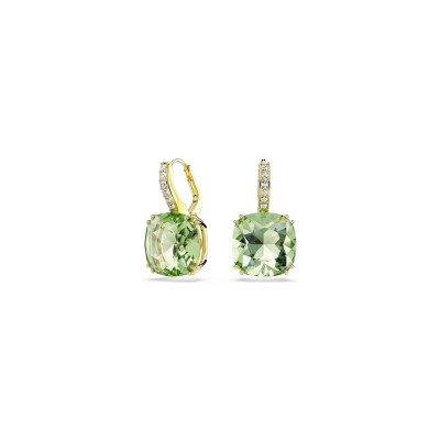 Boucles d'oreilles pendantes Swarovski Millenia en cristaux Swarovski et métal doré