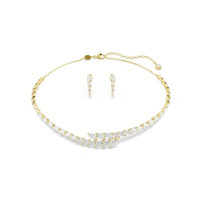 Parure Swarovski Mesmera en métal doré et oxyde de zirconium