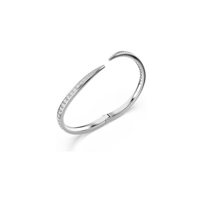 Bracelet jonc Swarovski The Vienna Collection en métal rhodié et oxyde de zirconium, taille S