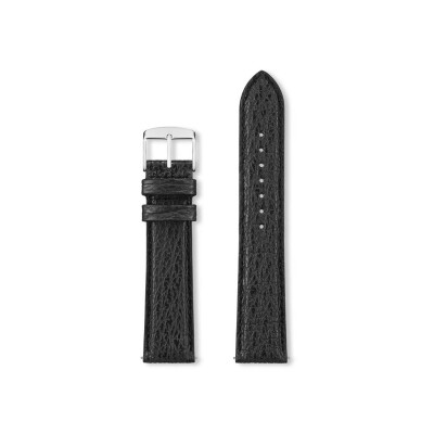 Bracelet montre Rochet Monterey en cuir de requin noir - 22mm