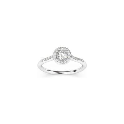 Bague solitaire Frojo en or blanc et diamants