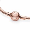 Bracelet Pandora Icons maille serpent moments en métal doré rose, 21 cm