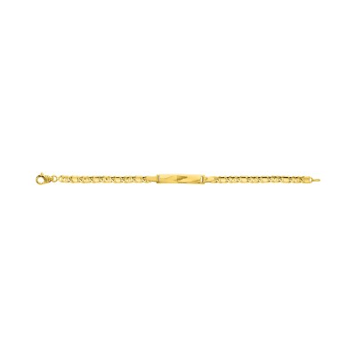 Gourmette Bébé en or jaune, taille 14cm