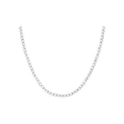 Collier Ligne en or blanc et rivière de diamants
