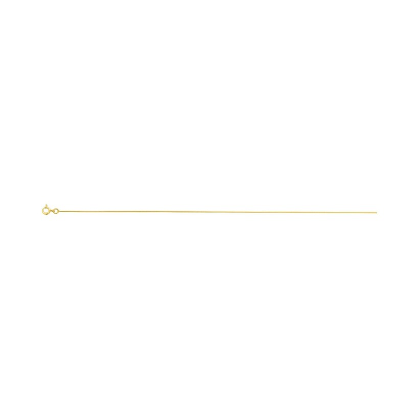 Chaîne compressée en or jaune, 45cm