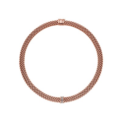 Collier FOPE PANORAMA en or rose et diamants