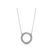 Collier Pandora Signature cercle scintillant en argent et oxyde de zirconium, 45cm