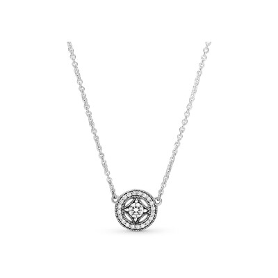 Collier Pandora cercle vintage en argent