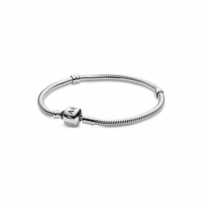 Bracelet Pandora Icons maille serpent moments en argent, 23 cm