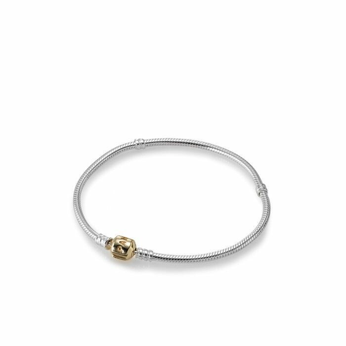 Bracelet Pandora en argent et or