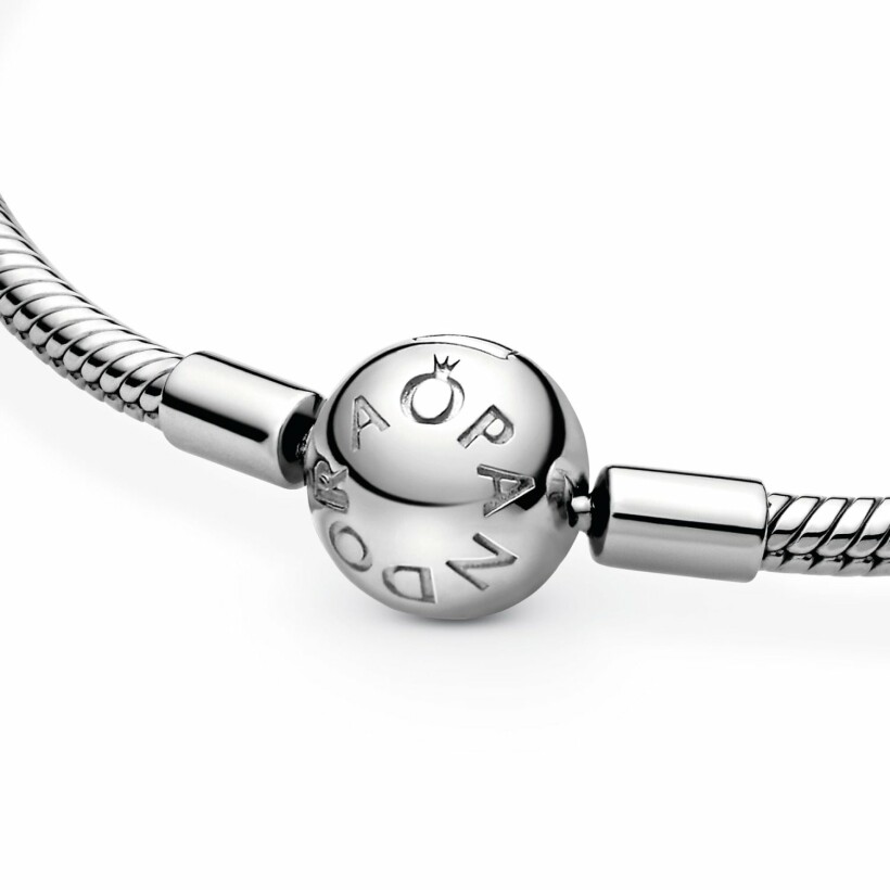 Bracelet Pandora Icons maille serpent moments en argent, 21 cm
