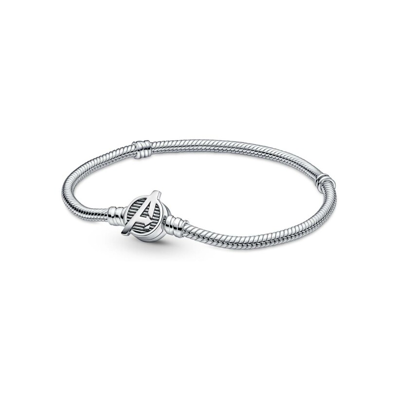 Bracelet Pandora Marvel maille serpent en argent, 19cm