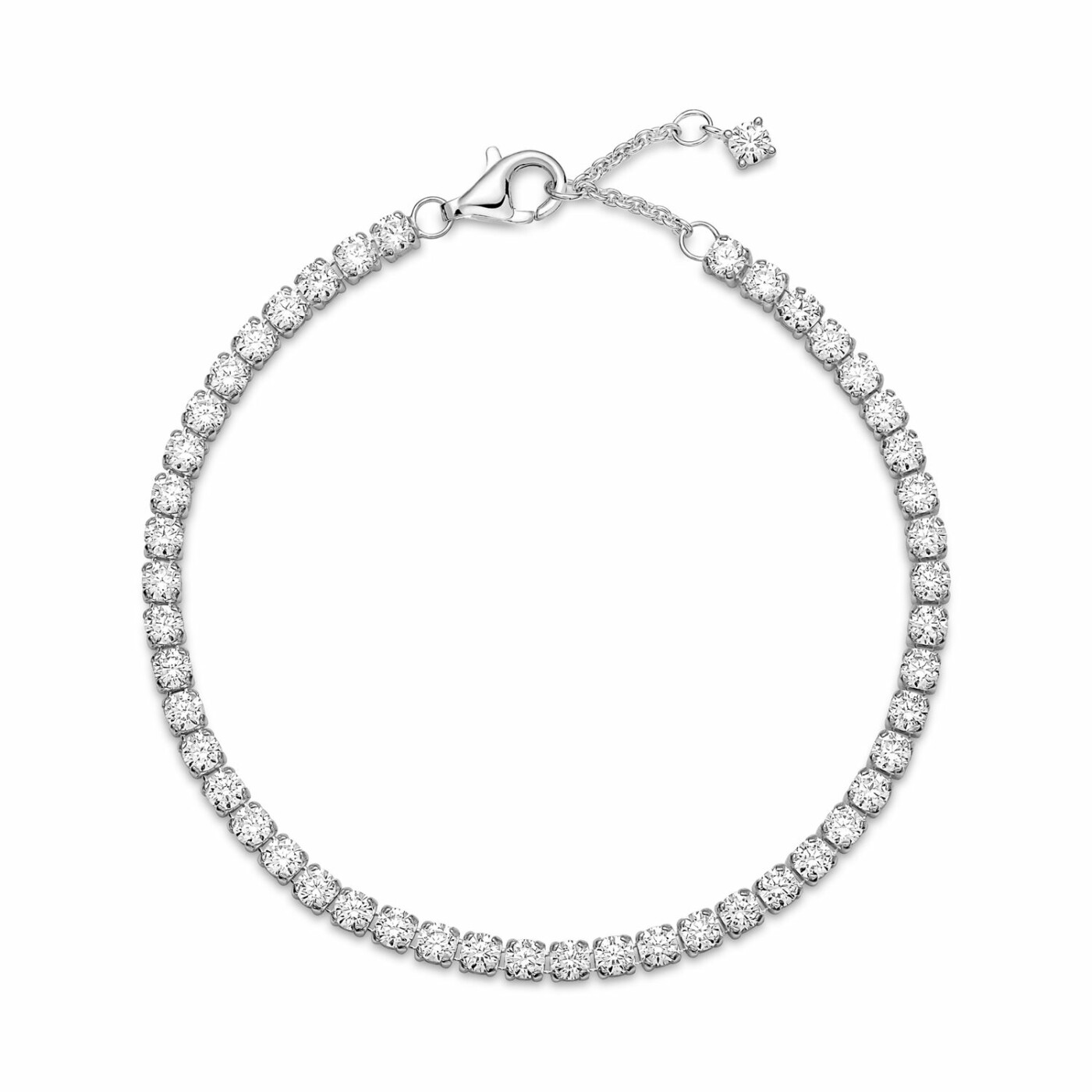 Bracelet Pandora Rivière Scintillant en argent, 18cm