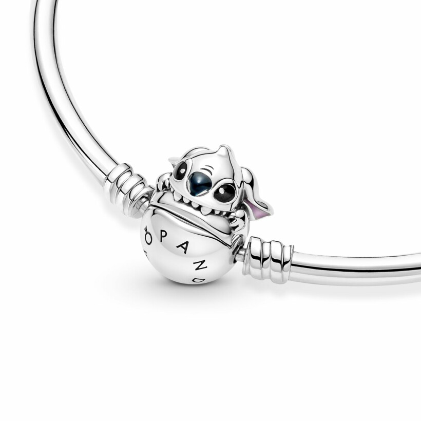Bracelet Disney X Pandora Stitch Mordant Le Fermoir Moments en argent, 21cm