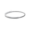 Bracelet jonc Pandora Pavé I-d Signature en argent, 17.5cm