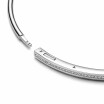 Bracelet jonc Pandora Pavé I-d Signature en argent, 17.5cm