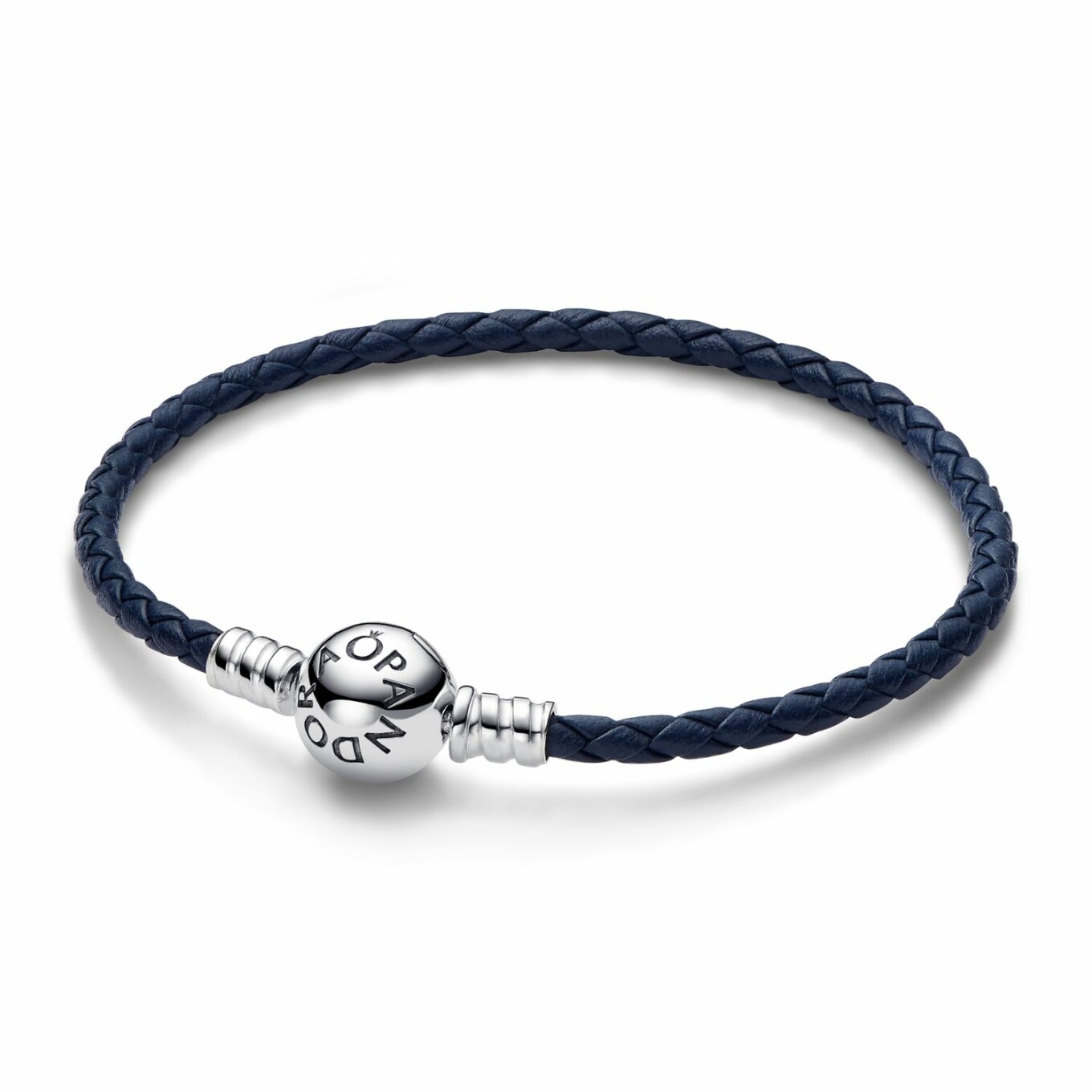 Bracelet Pandora Moments à Fermoir Rond en argent, 19cm
