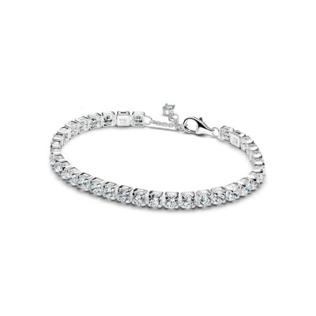 Bracelet Pandora Timeless Rivière Audacieux Scintillant en argent et oxydes de zirconium, 18 cm