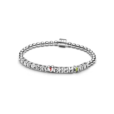Bracelet Stranger Things X Pandora Friends Don't Lie en argent, 19 cm
