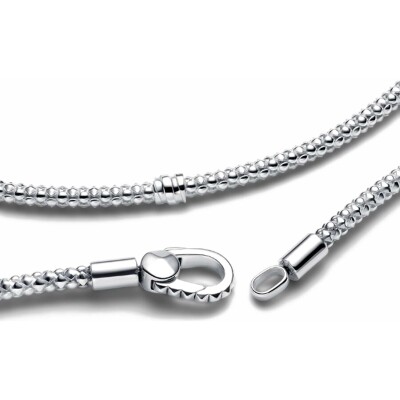 Bracelet Pandora Fermoir Clouté & Chaîne en argent