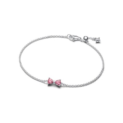 Bracelet Pandora Chaîne Nœud en argent et oxydes de zirconium, 16 cm