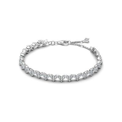 Bracelet Pandora Timeless en argent et oxyde de zirconium, 18 cm