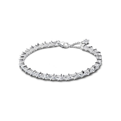 Bracelet Pandora Timeless Rivière Triangles Scintillants en argent et oxyde de zirconium, 16cm