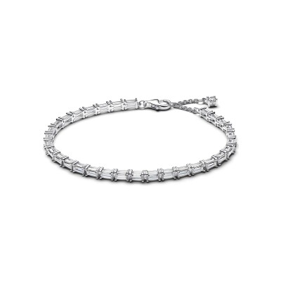 Bracelet Pandora Timeless Rivière Baguette Scintillant en argent et oxyde de zirconium, 16cm