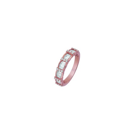 Bague Ph. Tisseront en or rose et diamants, taille 52