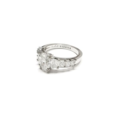 Bague Isabelle Barrier Les Uniques en or blanc et diamants, taille 53