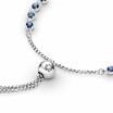 Bracelet Pandora Timeless coulissant scintillant bleu et incolore en argent et cristal, oxyde de zirconium, 25 cm