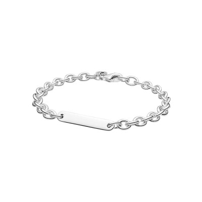 Bracelet Pandora Maillons Barre Gravable en argent, 18 cm