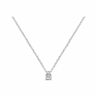 Collier en or blanc et diamants de 0.06ct