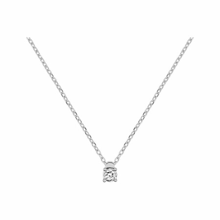 Collier en or blanc et diamants de 0.06ct