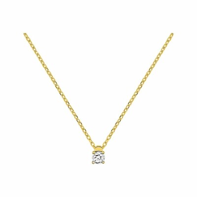 Collier en or blanc, or jaune et diamants de 0.064ct