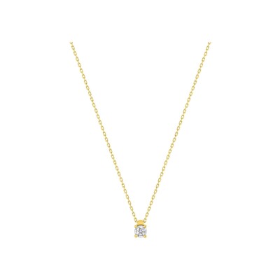 Collier en or jaune et diamant 0.06ct