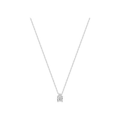 Collier en or blanc et diamant 0.08ct