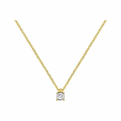 Collier en or blanc, or jaune et diamants de 0.08ct