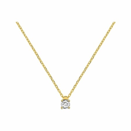 Collier en or blanc, or jaune et diamants de 0.08ct