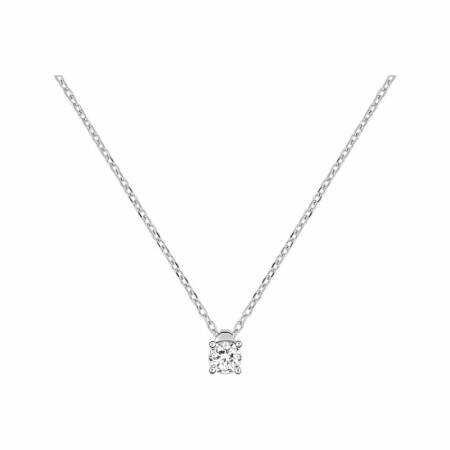 Collier en or blanc et diamants de 0.10ct