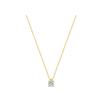 Collier en or jaune et diamant 0.10ct