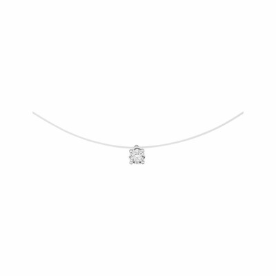 Collier en or blanc et diamants de 0.029ct