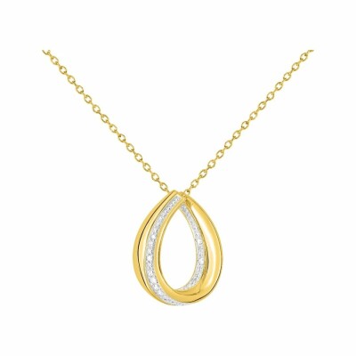 Collier en or jaune et diamants 0.03ct