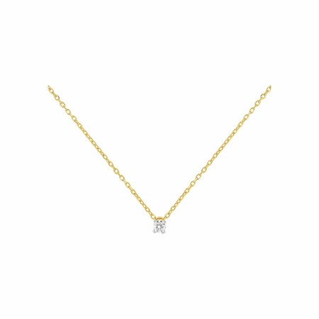 Collier en or jaune et diamants